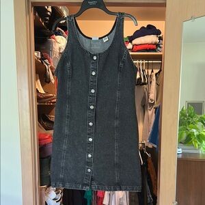 Levi’s Black Denim Button-Down Dress